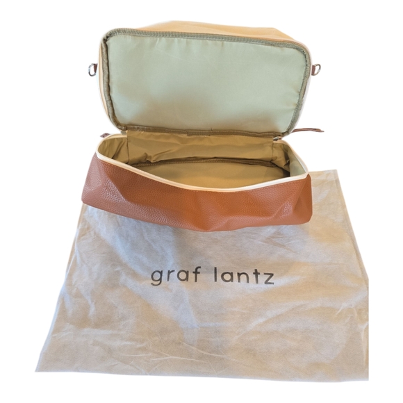 Graf Lantz NWT Carry On Weekender Tote Canvas Roomy Neutral 15"x15"x7" Dust Bag - Picture 5 of 11